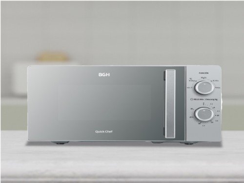 Microondas BGH Mecánico 18L Silver Espejado B118MS25