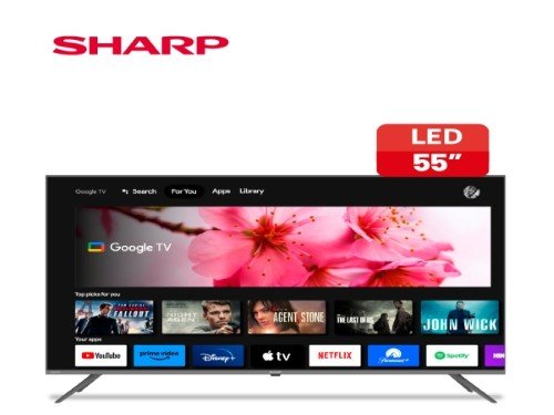 Smart TV UHD 4K 55" SHARP GOOGLE TV 4T-C55FL6L