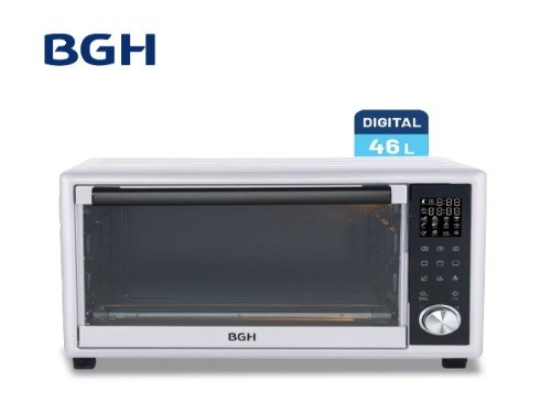 Horno Eléctrico BGH 46 Litros Digital Blanco BHE46DB25I