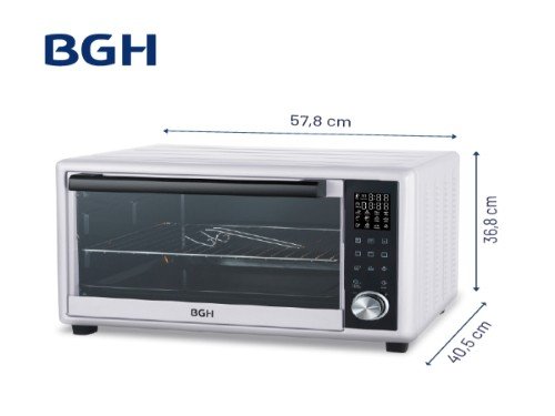 Horno Eléctrico BGH 46 Litros Digital Blanco BHE46DB25I