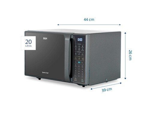 Microondas digital Quick Chef BGH