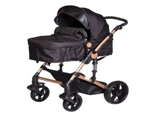 Baby One Cochecito de bebé Duna color negro BOCO-009