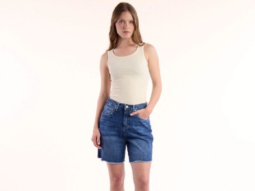 Bermuda Over tiro alto con 5 bolsillos Kevingston