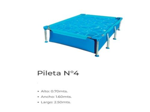 PILETA Nº 4 2.50X1.60X0.70 NAHUEL