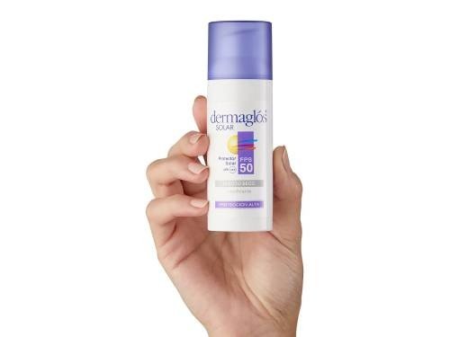 Protector Solar Dermaglós Facial FPS50 Efecto Seco Invisible X 50 Gr