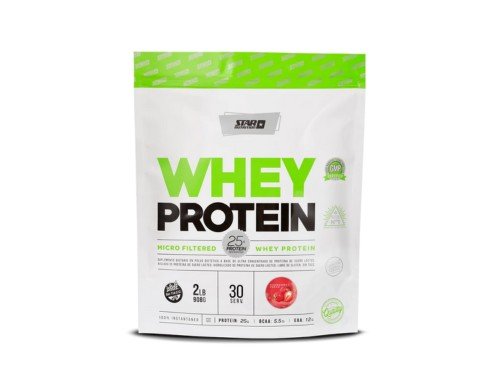 WHEY PROTEIN DOYPACK 908 GR STRAWBERRY CREAM - STAR NUTRITION