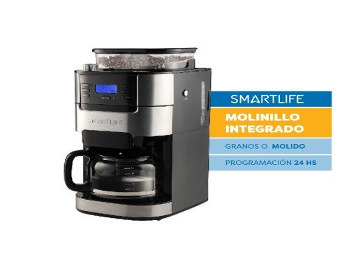 Cafetera De Filtro Digital Con Molinillo CMDG1025 Smartlife