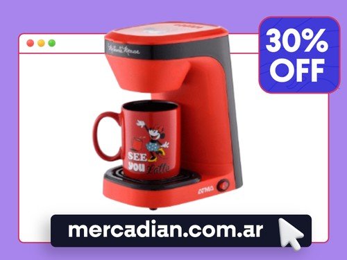 Cafetera Personal Atma Minnie CAAT118MNP