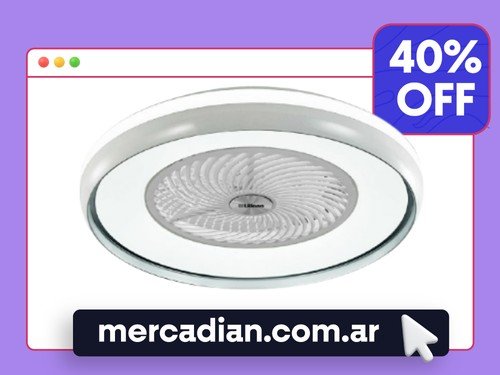Ventilador de Techo Con Wifi Liliana con Luminaria VTHBOX24