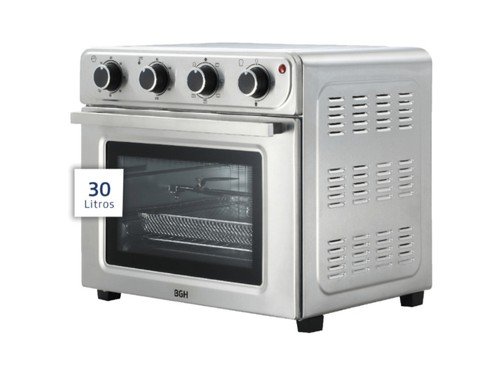 Horno Con Freidora De Aire 30 Lts Bgh Acero Inox BHE30FX24T