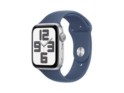Apple Watch SE GPS 44mm - Plata/Correa Azul Tempestad M/L