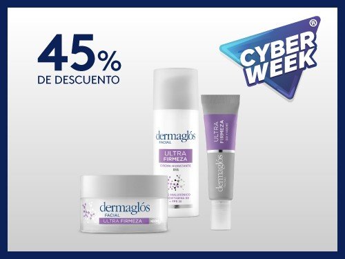 Kit Facial Dermaglós Ultra Firmeza Crema Dia Noche Ojos