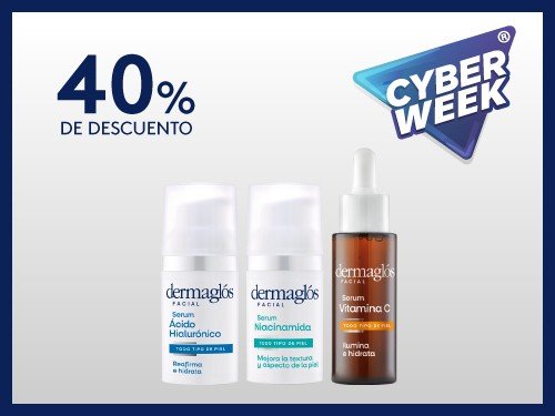 Kit Dermaglós Serum Acido Hialuronico Vitamina C Niacinamida