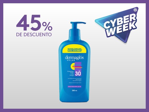 Protector Solar Dermaglós FPS30 Emulsión x380ml