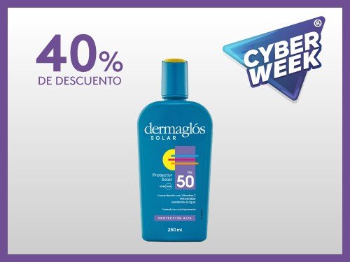 Protector Solar Dermaglós FPS50 Emulsión x250ml