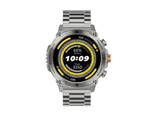 Smartwatch JD Everest Plateado Pantalla Amoled 1.43" + Malla Metálica