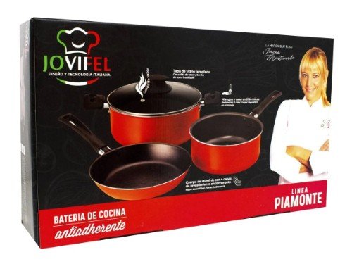 Batería de Cocina Jovifel Piamonte 3 Piezas
