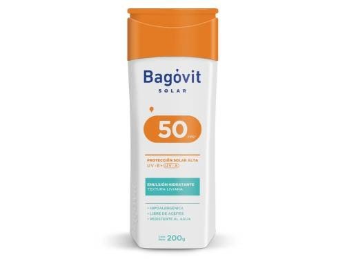 Protector Solar Bagóvit Emulsión Fps 50 x 200 ml