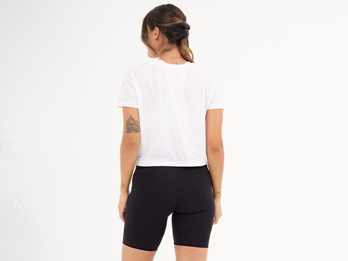 Remera Bianca Algodon Flame