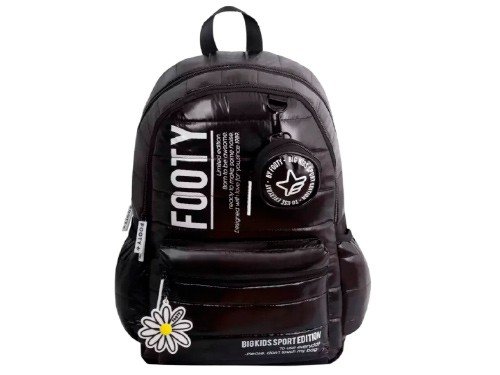 Mochila Espalda 18 Footy Big Kids Margarita Color Negro