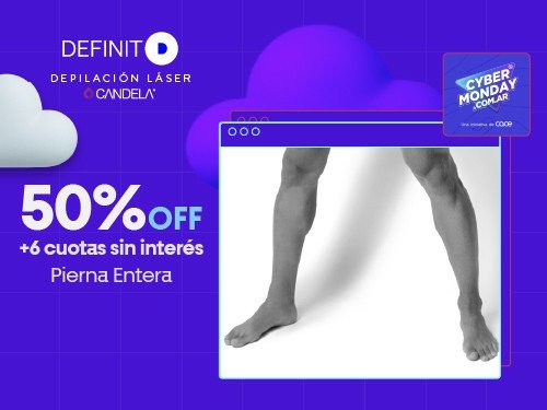 Depilación Laser. 8 sesiones en Pierna Entera