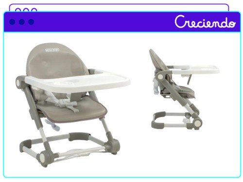 Silla Booster De Comer Mega Baby York 2 En 1 Con Alturas