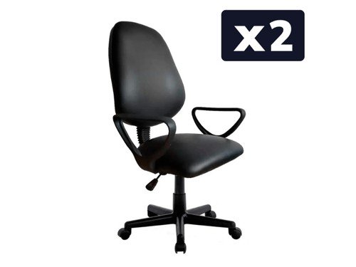 Combo X2 Silla Ejecutiva De Oficina Con Apoyabrazo