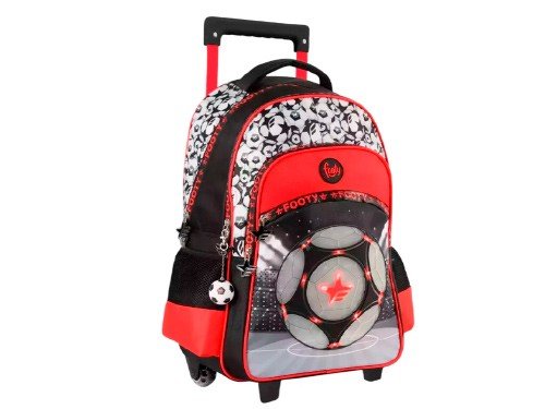 Mochila Carro 18” Pulgadas Footy Champion con Luz Led Rojo