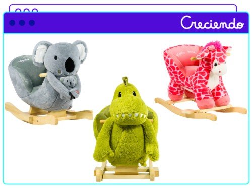 Mecedor De Animales Mega Baby Con Sonido