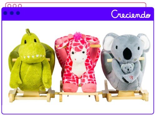 Mecedor De Animales Mega Baby Con Sonido