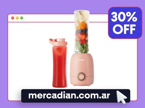 Licuadora Deportiva Atma Essential Fit LP8445PAP 600 Ml Rosa