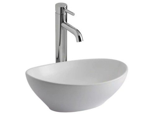 Combo para Baño Grifería Monocomando Pico Alto + Bacha de Apoyar Oval