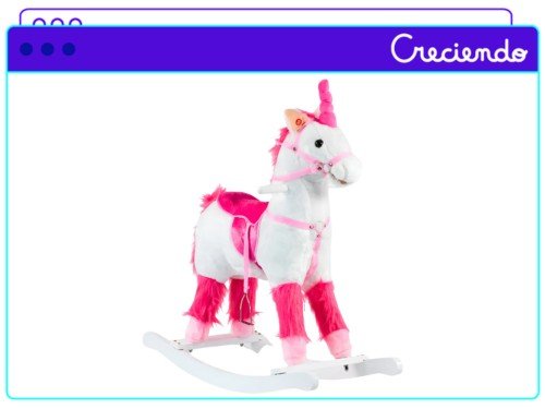 Mecedor Caballo Unicornio Megababy Con Sonido