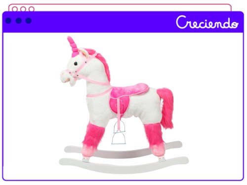 Mecedor Caballo Unicornio Megababy Con Sonido