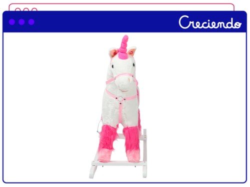 Mecedor Caballo Unicornio Megababy Con Sonido
