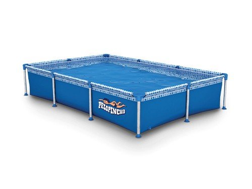 Pileta de lona rectangular Pelopincho 1030 1500L.2.40x1.55x0.40mts
