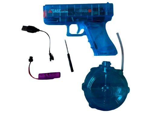 Pistola De Agua A Bateria Glow Con Luces Azul