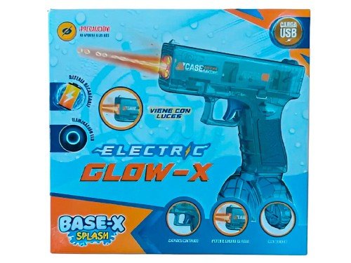 Pistola De Agua A Bateria Glow Con Luces Azul