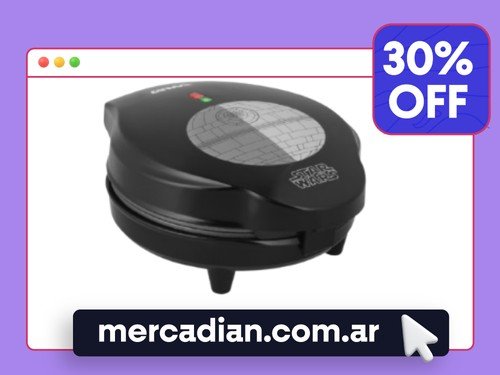 Waflera Negra Star Wars Atma WS024SWP