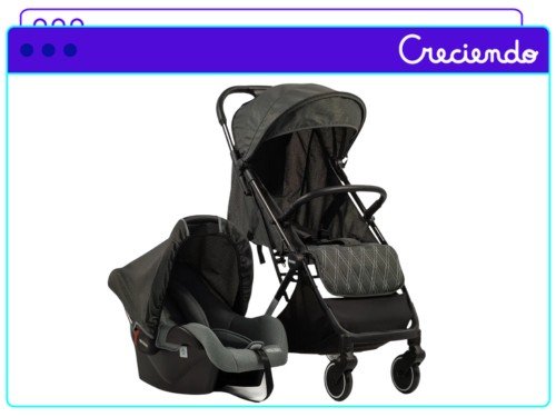 Coche Mega Baby Travel System Egeo Super Compacto