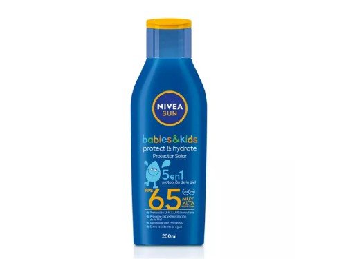 NIVEA Sun Babies&Kids Protect & Hydrate FPS65 - Loción 200 ml.