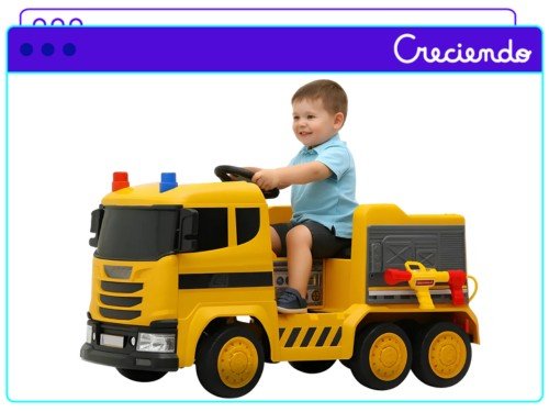 Camíon Infantil De Bomberos A Bateria 12v A Control Remoto