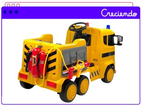 Camíon Infantil De Bomberos A Bateria 12v A Control Remoto