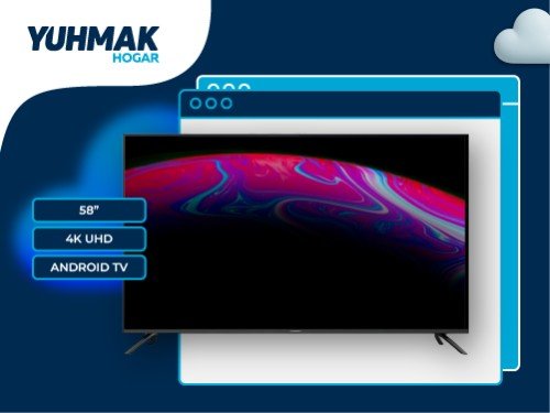 TV NOBLEX 58" SMART LED ANDROID 4K UHD DB58X7550