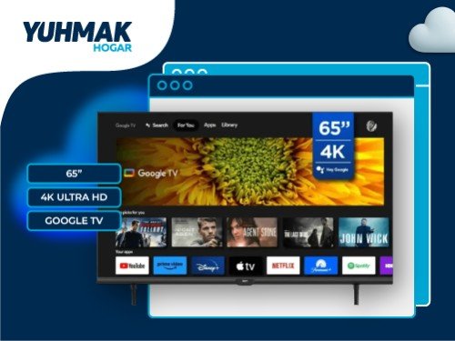 TV BGH 65" GOOGLE UHD 4K B6524US6G