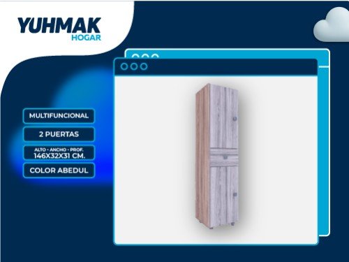 MULTIFUNCIONAL ORLANDI ECO DOS PUERTAS 1 CAJON PATAS 32X146X31CM