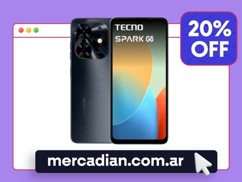 Celular Tecno Spark 20C Go 64/2 GB Negro