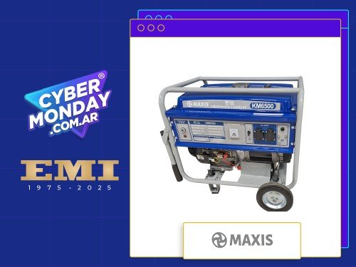 GENERADOR ELECTRICO MAXIS KM6500 6KVA 15HP 25L