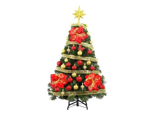 Arbolito Navidad Canadian Luxe 1,20 + Kit 36 Pzas - Sheshu