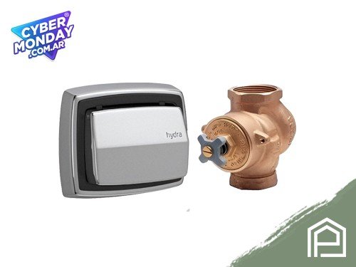 Combo Deca Valvula Descarga + Tecla Inodoro Hydra Max 51001